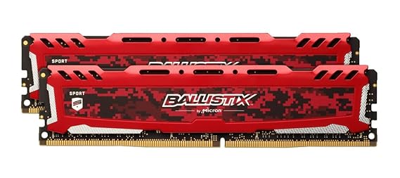 Ballistix Sport LT BLS2K16G4D30AESE 32GB (16GBx2) Speicher Kit (DDR4, 3000 MT/s, PC4-24000, CL15, Dual Rank x8, DIMM, 288-Pin