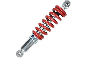 HOOUP 260mm 10.2" Adjustable Rear Shock Absorbers for 50cc 70cc 90cc 110cc 125cc Baja Motorsports DR70 Tao Tao DB20 Kids Pit Dirt Bike Four Wheeler Quad ATV Small Motorcycle Heavy Duty Red