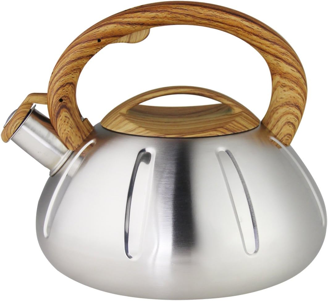 Riwendell Stainless Steel Whistling Tea Kettle 2.6Quart