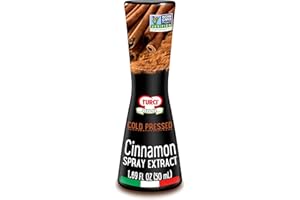 Turci Cinnamon Extract Spray 1.69 fl. oz., A Flavor-Packed Finishing Touch on Hot/Cold Dishes, Natural Extract, Non-GMO, Preservative Free, No Artificial Color/Flavor
