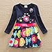 VIKITA 2017 NEW Kid Girl Cotton Flower Dress Long Sleeve LH5868 For 3-8 Years