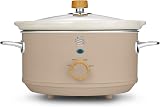Swan Nordic Manual Slow Cooker 3.5L 200W Removable Ceramic Pot Auto Low High