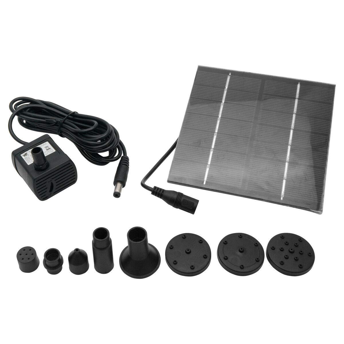 TOTMOX Solar Fountain Pump, 1.2W Circle Water Circulation Solar Water Pump Floating Kit for Bird Bath, Pond, Garden Decoration, Fish Tank