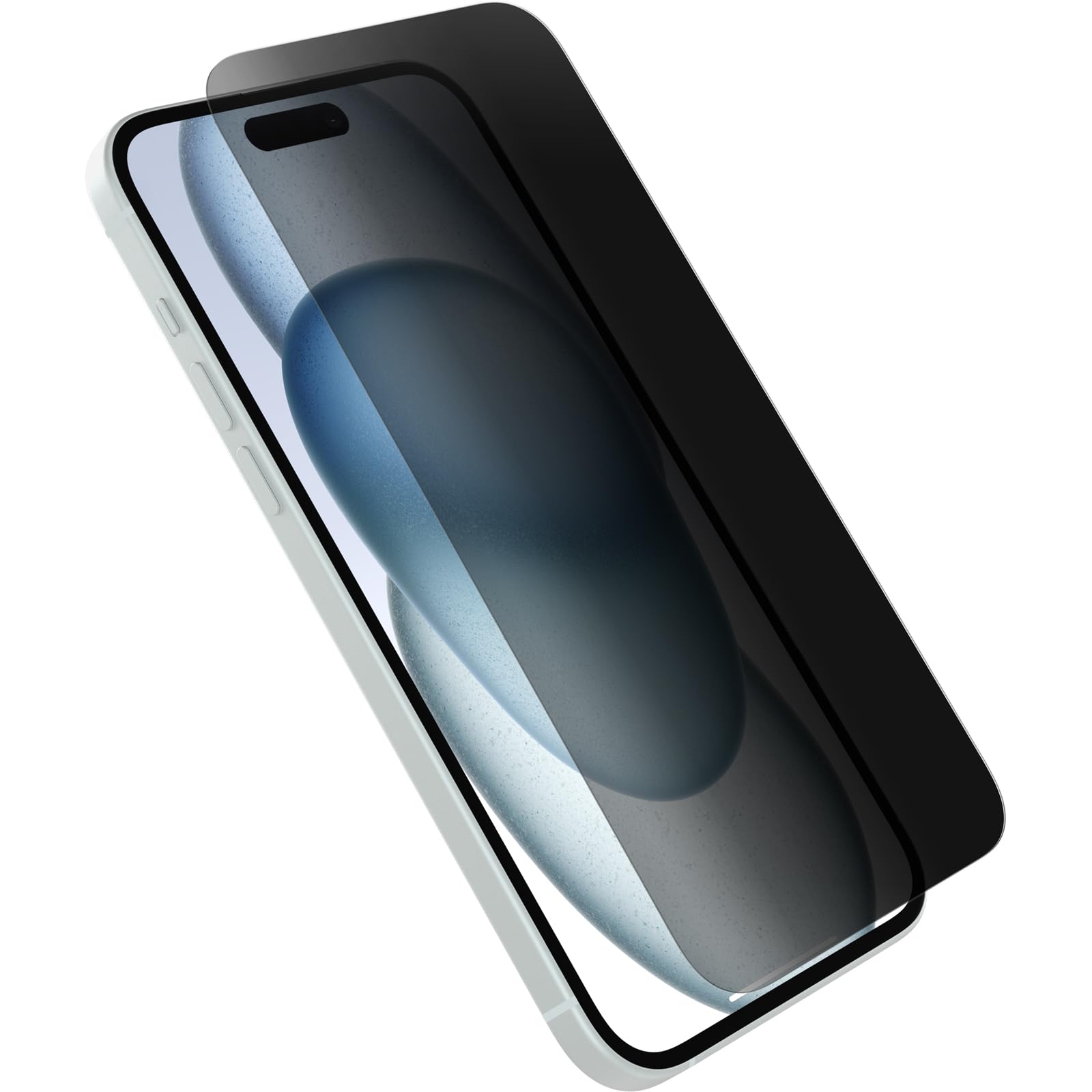 OtterBox Premium Pro Privacy Glass Screen Protector for iPhone 15 Plus, Tempered Glass, Superior Scratch Protection, Survives Drops up to 6ft, Antimicrobial Protection, No Retail Packaging