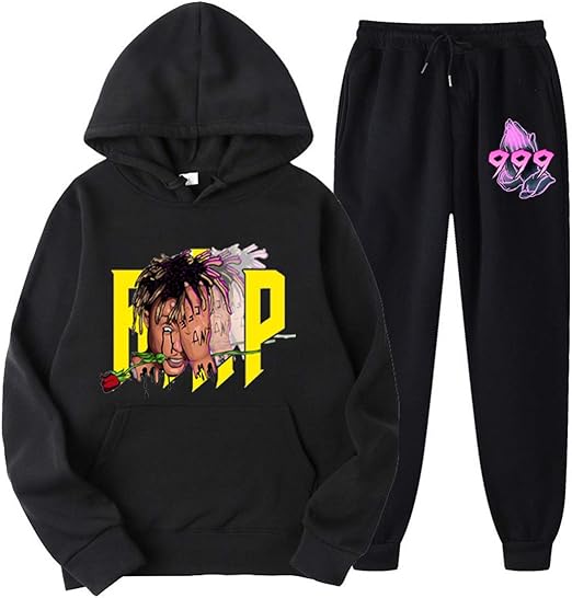 Singer Juice Wrld 999 Pullover Hoodie Hooded Sweater TwoPiece Fashion