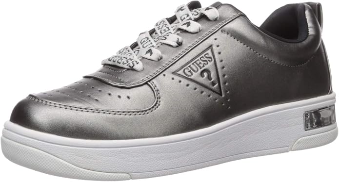guess women's silver sneakers