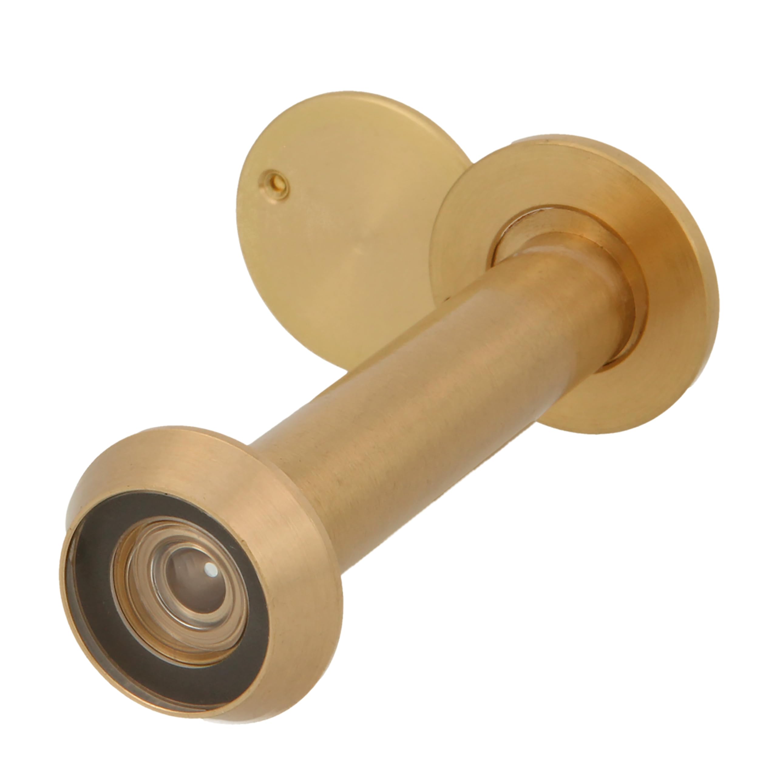 Amig - Peephole Mod. 3 with Super Angle Lens for Interior and Exterior Doors 3-14 Aluminium in Gold | Brass | Measurements: Diameter 14 mm | Door Thickness: 70-110 mm