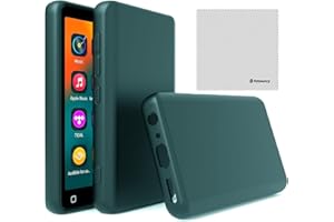 Mp3 Player Case for innioasis G1 G3 4.0 inch, Fotosuncy Slim Fit Soft TPU Matte Cover with Cleaning Cloth Deep Green