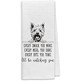 Dibor West Highland White Terrier Dog Kitchen Towels, Westie Gifts - Funny Dog Cloth Hand and Tea Towels, 16x24 Inches
