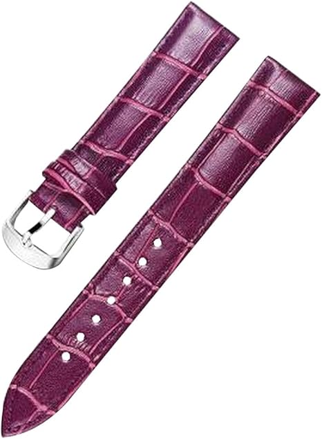 Amazon Co Jp 女性のためのpuの腕時計のストラップの腕時計バンドの手首の置換ピンバックル 紫の ホーム キッチン