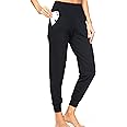 Kcutteyg Womens Joggers with Pockets, Lightweight Quick Dry Athletic Workout Soft Pants for Gym, Yoga, Running