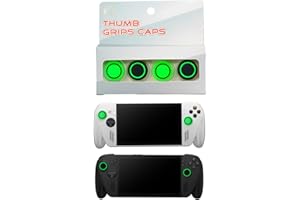 Thumb Grips for ASUS ROG Xbox Ally/Ally X, FJIASTB Kids-Friendly Soft Silicone Caps, 4-Pack (Green)
