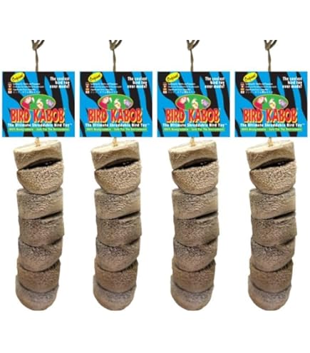 BIRD KABOB Vogelspielzeug – Natürliches Kau-Spielzeug Für Papageien & Sittiche