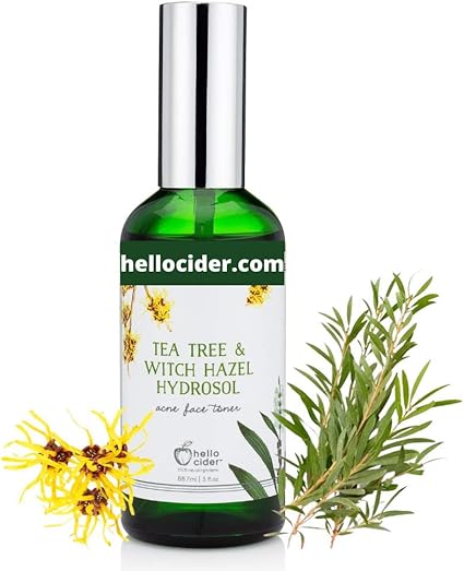 Amazon Com Tea Tree Witch Hazel Face Toner Organic Hydrosol Astringent Facial Spray W Apple Cider Vinegar Reduce Blemish Prevent Acnes Restore Ph Tone All Skin Type Usa Small Business Hello Cider Health