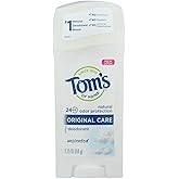 Tom's of Maine Natural Deodorant Stick Unscented 2.25 oz (Pack of 3)