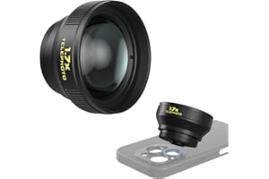 Freewell 1.7X Telephoto Lens for iPhone & Samsung – 17mm Threaded Premium Portrait & Wildlife Lens