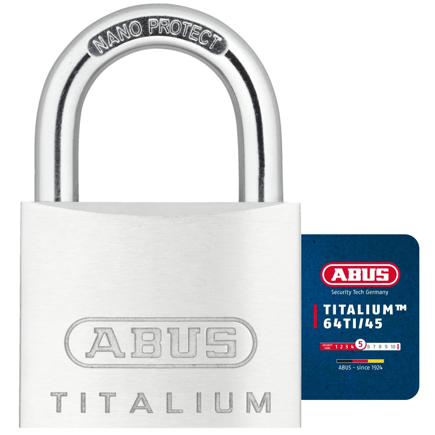 ABUS 64TI/45 45mm Titalium Padlock Keyed KA6455 — image 1