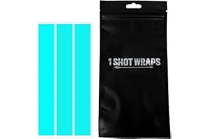 1 SHOT WRAPS Standard Diameter Arrow Cresting Wraps for Carbon Shafts-Pack of 15- Solid Colors 3,5,7 Inch.