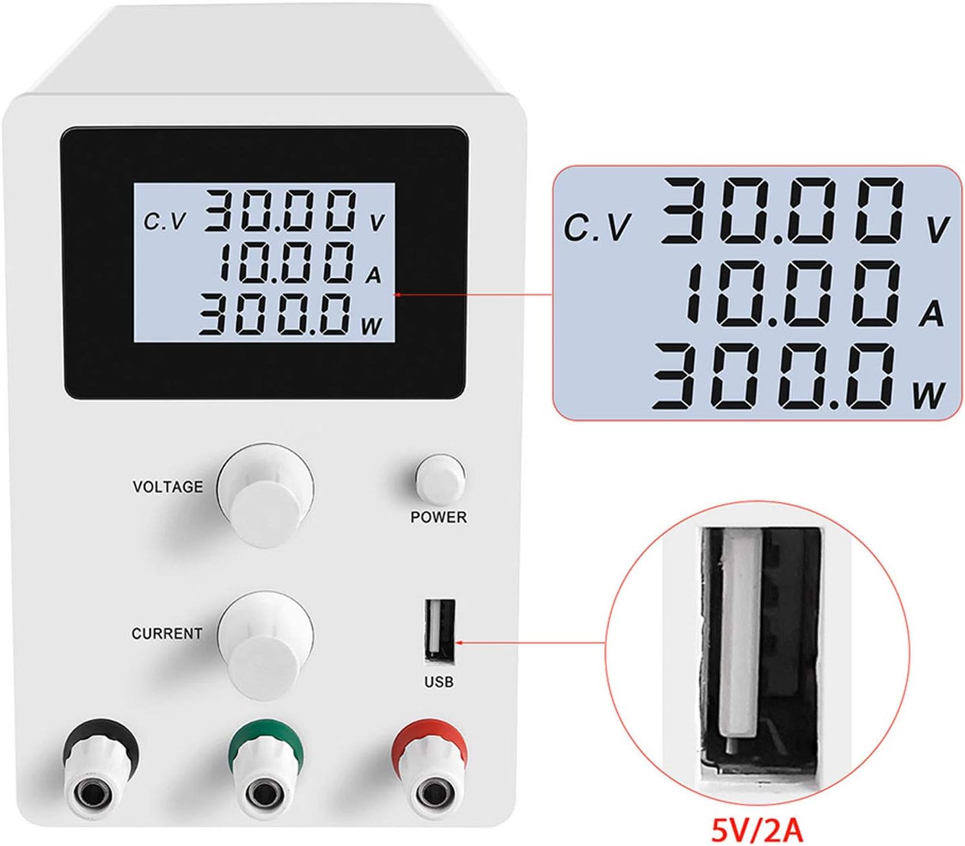 Adjustable Switching Regulated Power Supply 4digital Led Display Dc Bench Power Supply White 0 30v 0 10a Dc Power Supply Variable Lab Scientific Products Lab Furniture Umoonproductions Com