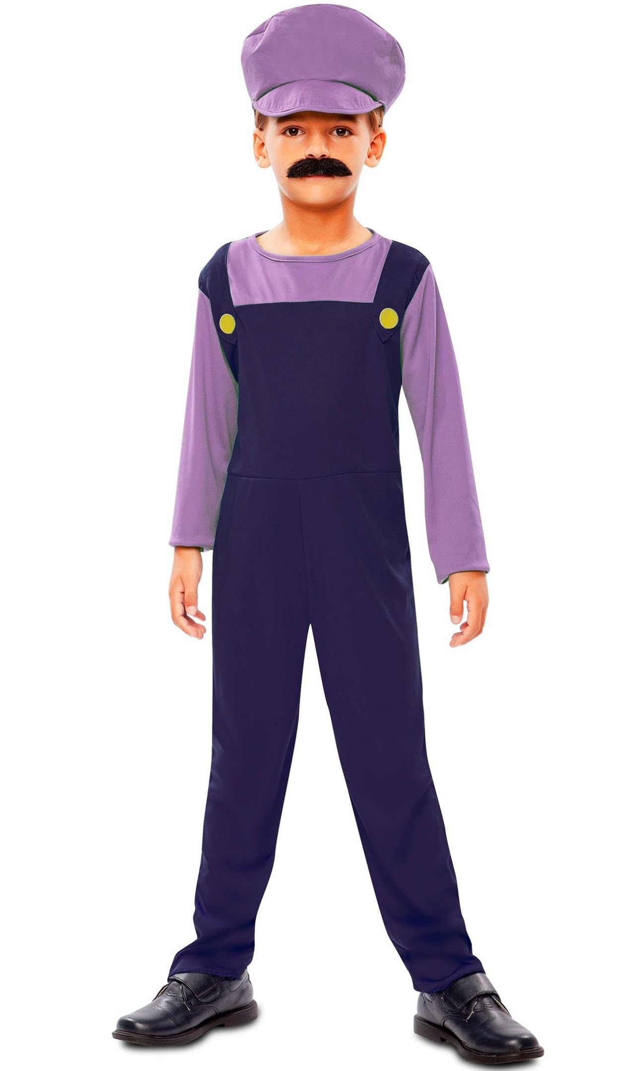 EUROCARNAVALES Waluigi Plumber Costume for Kids