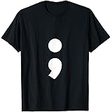 Alphabet Punctuation Semicolon T-Shirt