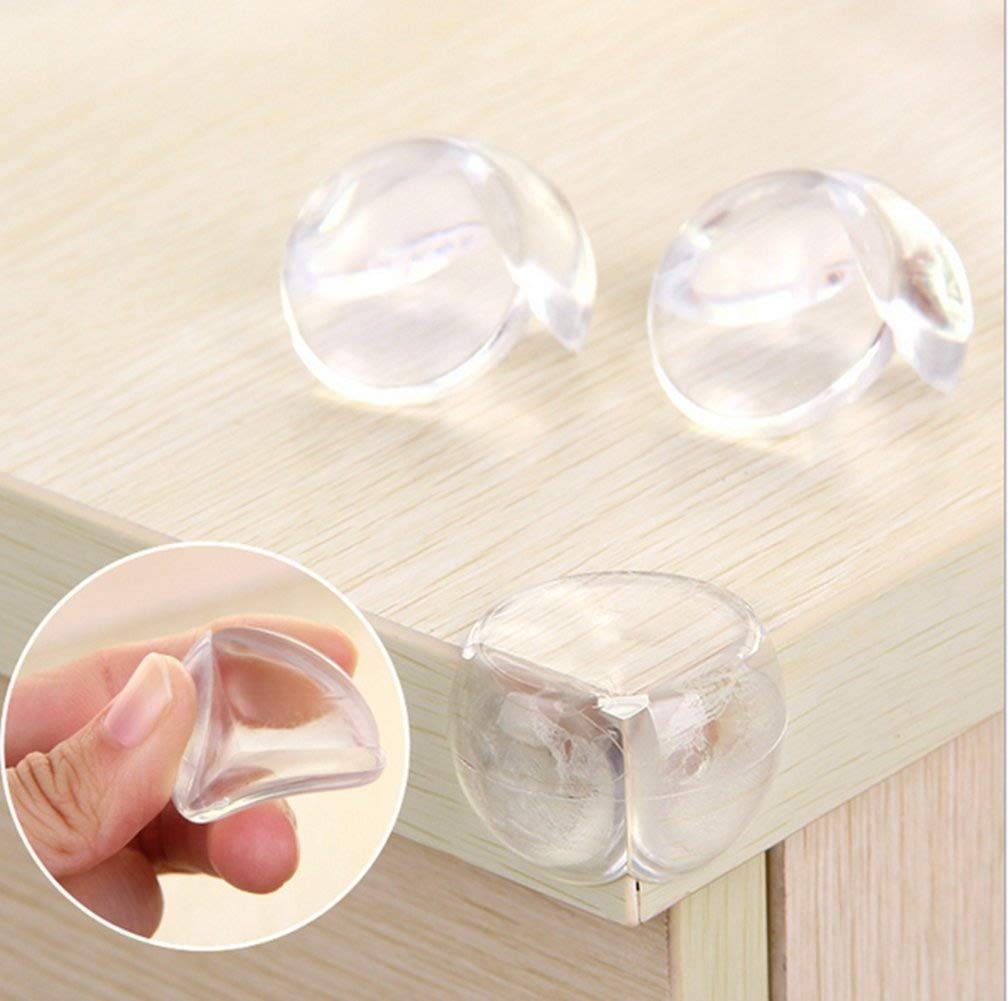 Clear Furniture Corner Protector Corner Guards Sharp Corner Cushion Bumpers With Adhesive Gel for Child Caring (24 Packs)