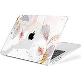 MecBevia for MacBook Pro 14 inch Case M5 M4 M3 M2 A3434 A3112 A3401 A3185 A2918 A2992 A2779 M1 A2442 Pro Max Chip (Released 2025 to 2021), Hard Shell Cover for MacBook Pro 14", Vector Flower