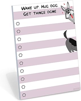 Daily Ritmo Funny Dog Small To Do List Sticky Notes Dog Lover Humor Note Cards Notebook Notepad 50 Pages 10x15 Cm Amazon Co Uk Office Products