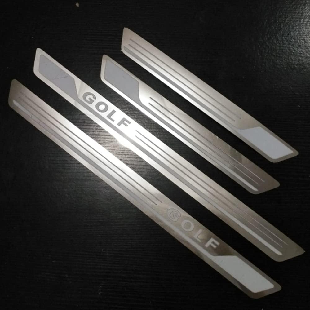 4 Pieces Stainless Steel Car Door Sill Scuff Plate Guard Sills for VW