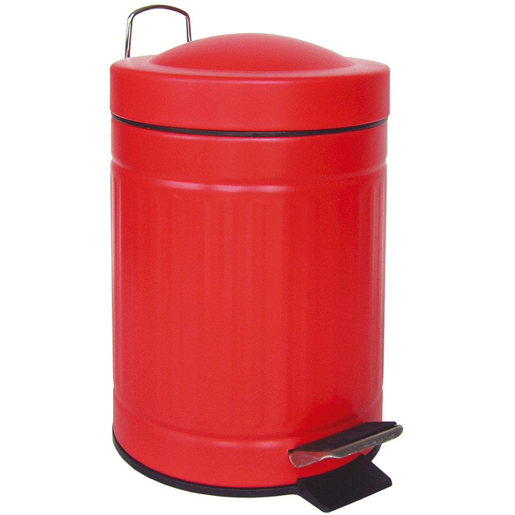 laroom 13503 – Round Bin, 3 Litre, Red