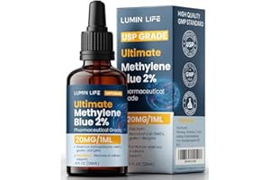 120ml 2% Methylene Blue Pharmaceutical Grade | Ultra High Purity Solution, Supports Cellular Energy Cognitive Clarity & Mitoc