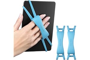 ARCTIIRO 2 Pack Comfortable Hand Strap for Kindle and Tablets, Kindle Accessories for Reading in Bed, Secure and Lightweight Grip Holder for 4.7-8" Tablet/Paperwhite/Kobo/Oasis/E-Book/Phone (Blue)