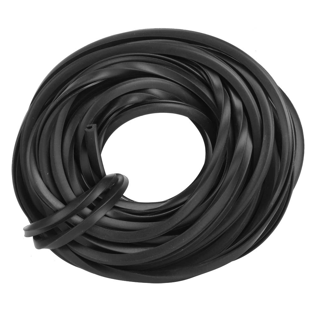 Universal Rubber Seal Strip, 4m/10m/18m Black Greenhouse Rubber Strip, Glass Sealing Rubber Line Cable Greenhouse Accessories Supplies for Window Door (10m / 32.8ft)