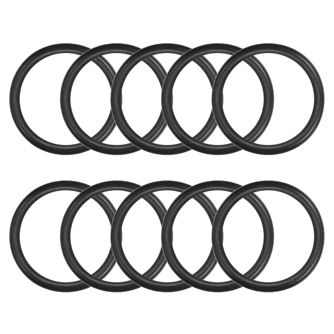 sourcing map Nitrile Rubber O-Rings 36mm OD 29.8mm ID 3.1mm Width, Metric Sealing Gasket, Pack of 10