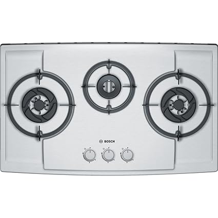Buy Bosch Automatic 18 10 Stainless Steel 3 Burner Hob Grey
