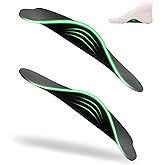 Plantar Fasciitis Relief Arch Support Insert 3/4 Length Shoe Insoles for Women Men High Arch & Flat Feet,All-Day Relieve Foot Back Hip Leg and Knee Pain X/O Legs,Improve Balance Alignment