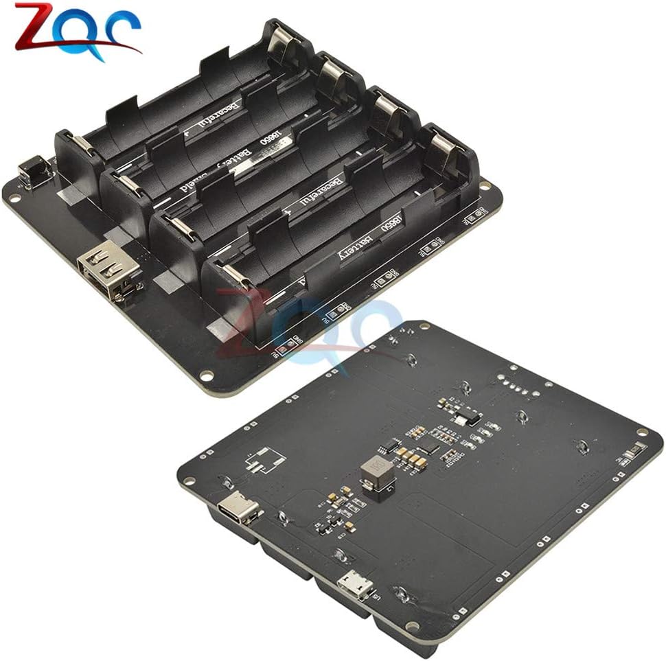 4X 18650 Lithium Battery Shield V9 Mobile Power Bank Expansion Board 5V/3A 3V/1A Micro USB for Arduino Raspberry ESP8266 ESP32