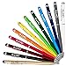 Stylus, DHTS 12 Pcs 2 in 1 Universal Touch Screens Stylus Pen & Ballpoint Pen for Universal Touch Screens Devices, iPhone 6 Plus, iPad, Tablets, Samsung Galaxy, 12 Color