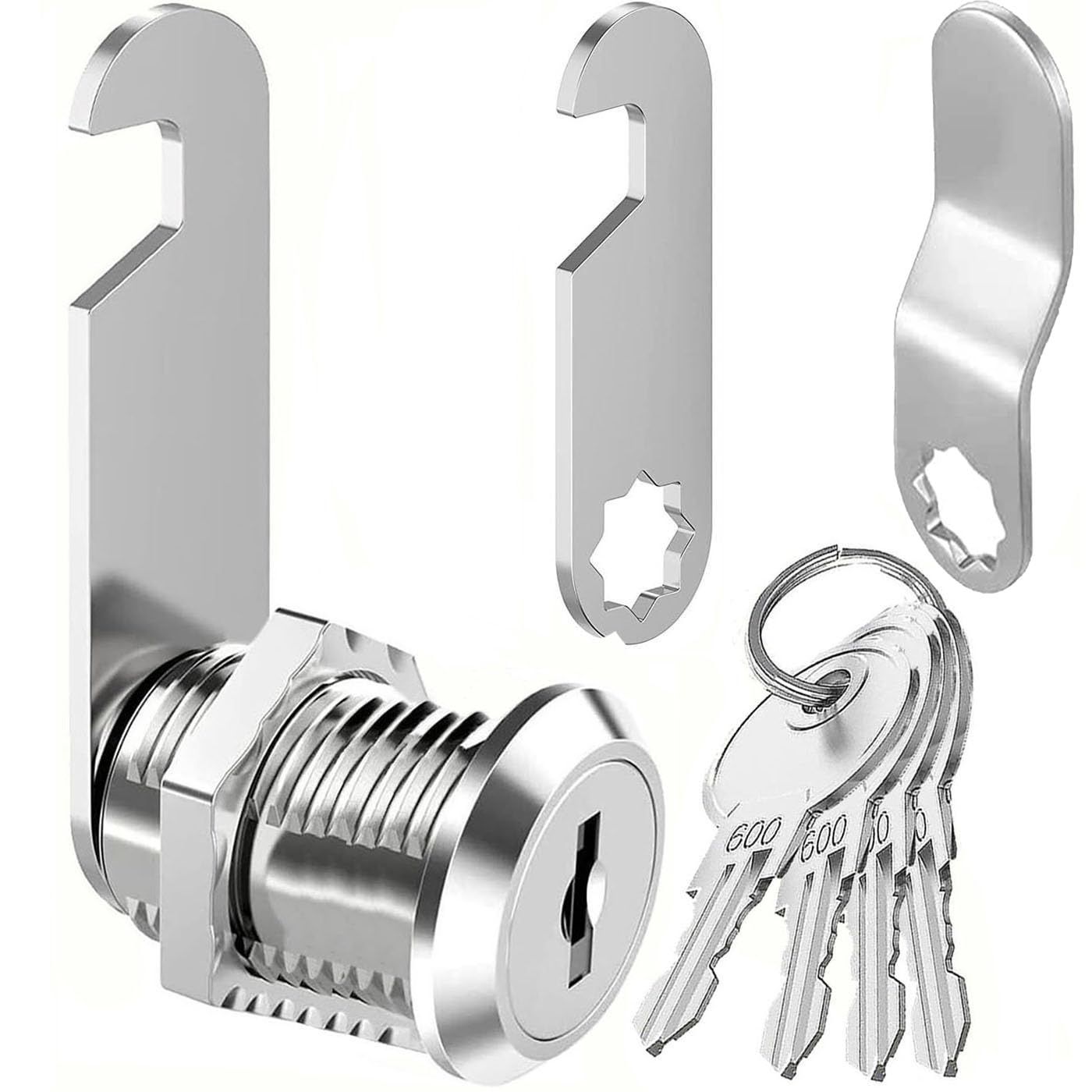ZiYuya 35mm Thread Tubular Cam Lock with Key Different, Lock for RV Storage Mailbox Letterbox Cupboard Cabinet Draw Tumbler Post BoxDresser Door Locker Locks