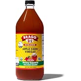 Bragg Organic Apple Cider Vinegar with the Mother - 32 fl oz | Honey Cayenne Wellness Cleanse - Raw and Unfiltered