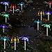 Solar Path Lights Yard Lights Led Lawn Lamp Solar Powered Outdoor Hummingbird Butterfly & Dragonfly Solar Garden Stake Light with Color Changing LED Light, 6 Pack Aunifun