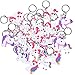 40 Pcs Rainbow Unicorn Keychains Birthday Party Favor Supplies Classmates Sharing School Bag Decoration Unicorn Theme Party Invitation Tickets