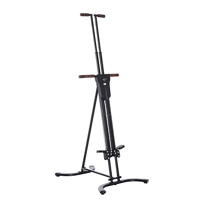 Soozier Folding Adjustable Step Machine Vertical Climber Exercise Fitness Equipment For Home Gym Cardio Climbing System