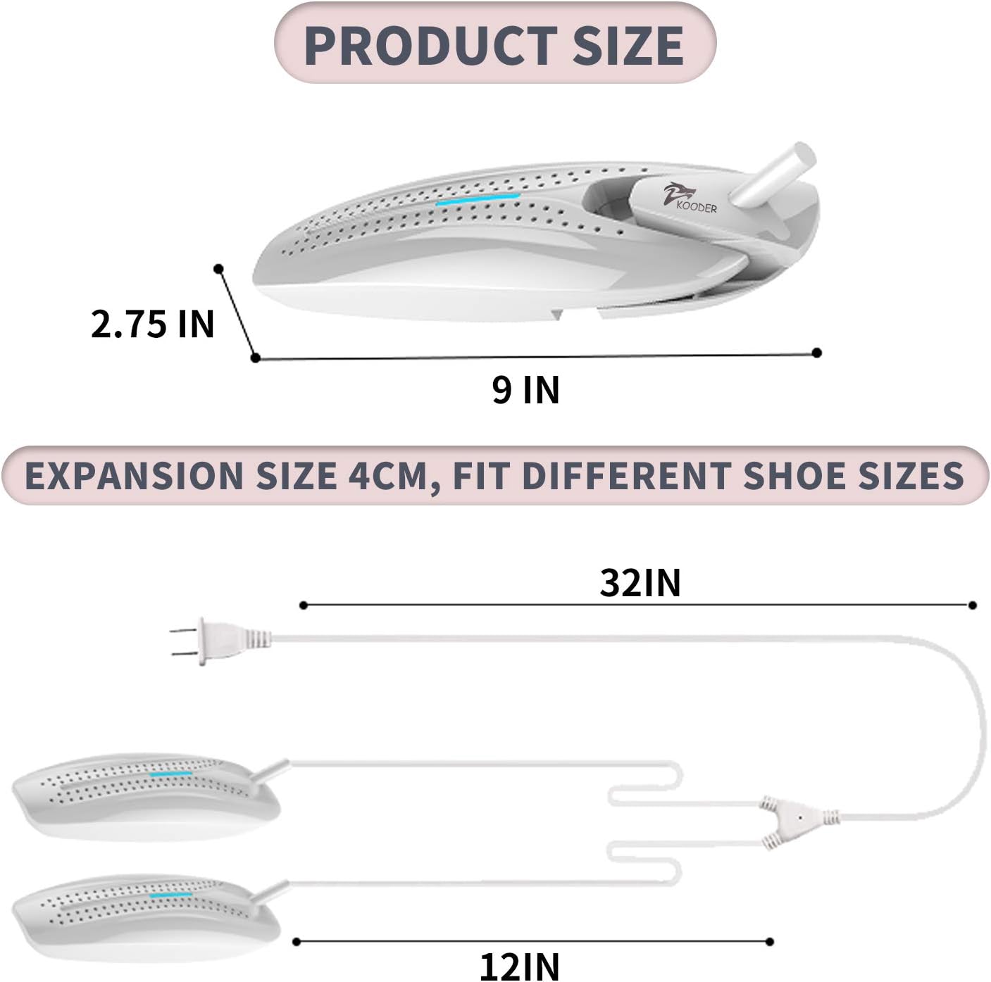 KOODER Shoe Dryers,Boot dryer,Portable Shoes Dryer and Glove Warmer: Sports & Outdoors