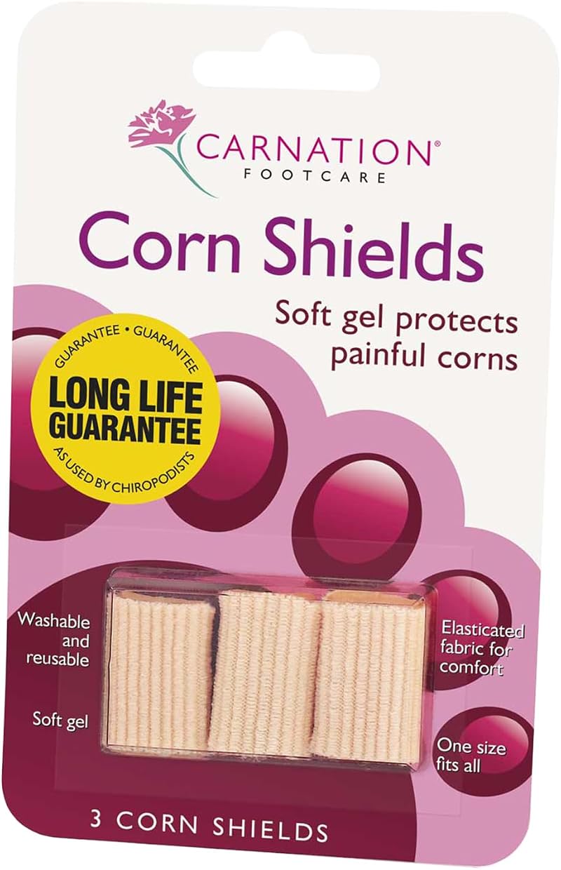 Carnation Footcare Corn Shields Pack of 3 Slim Elasticated Mineral Oil