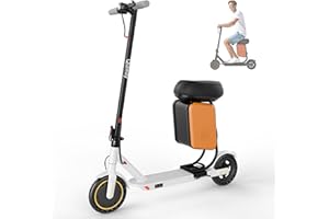 Qlaway Electric Scooter for Adults, 350W/500W Motor, 16-22 Miles Range, 8.5"/10" Solid Tires, Dual Braking & Suspension, Folding Portable Commuting E-Scooter with App