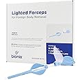 Bionix - Lighted Forceps, Foreign Object Removal Tool, Helps Remove Foreign Objects from Nose & Ear Canal, Convenient, Easy to Use, Ideal for Healthcare Professionals (10 Count)