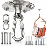 Morzejar 304 Stainless Steel Swing Hook 360° Rotating Heavy Duty Ceiling Hooks view 1