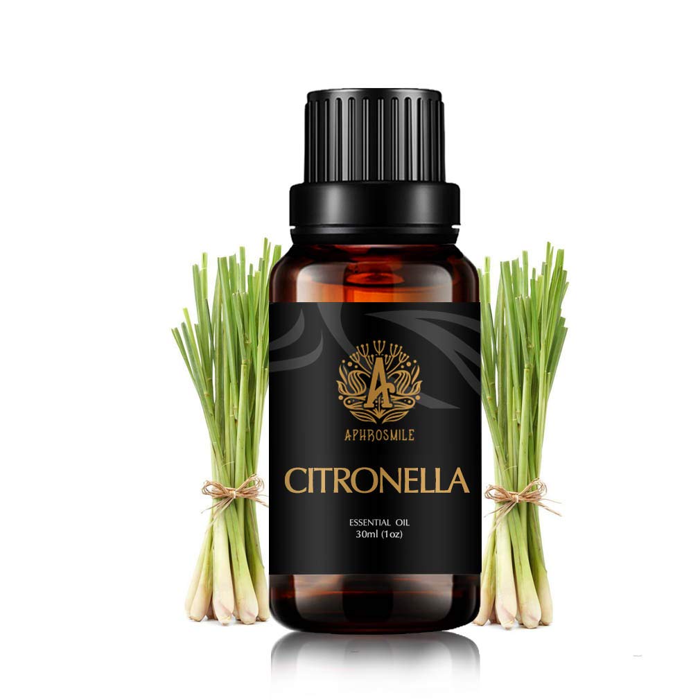 Aromatherapy Citronella Essential Oil for Diffuser, Therapeutic Grade Essential Oil Citronella for Humidifier, 100% Pure Citronella Essential Oil Fragrance for Massage, 30ml Citronella Oil for Home