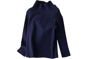 Toddler Turtleneck Baby Boy Girl Solid Color Long Sleeve Shirt Mock Neck Undershirt Turtleneck Blouse Clothes